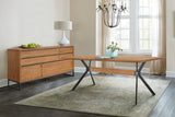 Nevada Rustic 2 piece set with Dining Table and Sideboard in Balsamico 