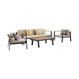 Nofi 100% Olefin 4-Piece Outdoor Conversation Set