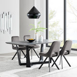 Radford and Gray Lexi 5 Piece Modern Rectangular Dining Set