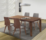 Treviso Mid-Century Walnut Wood 5 Piece Dining Set