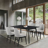 Westmont and Azalea Grey and Black Wood 5 Piece Dining Set