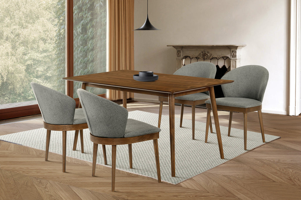 Westmont and Juno Charcoal and Walnut 5 Piece Dining Set