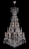 Bethel Pewter Chandelier in Metal & Crystal