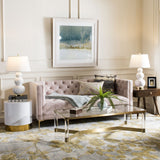 Vydia Velvet Tufted Sofa