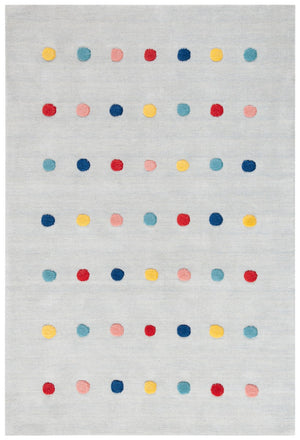 Safavieh Kids 803 Kids Hand Loomed 70% Wool, 10% Cotton, 20% Latex Rug Grey