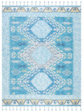Safavieh Saffron 103 Hand Loomed Wool Pile Rug Turquoise / Blue 8' x 10'