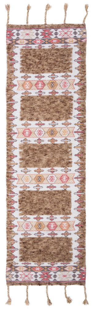 Safavieh Saffron 106 Hand Loomed Wool Shag & Flokati Rug SFN106E-3