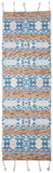Safavieh Saffron 107 Hand Loomed Wool Pile Rug Blue / Taupe 4' x 6'