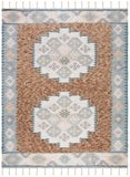 Safavieh Saffron 108 Hand Loomed Wool Pile Rug Taupe / Ivory 8' x 10'