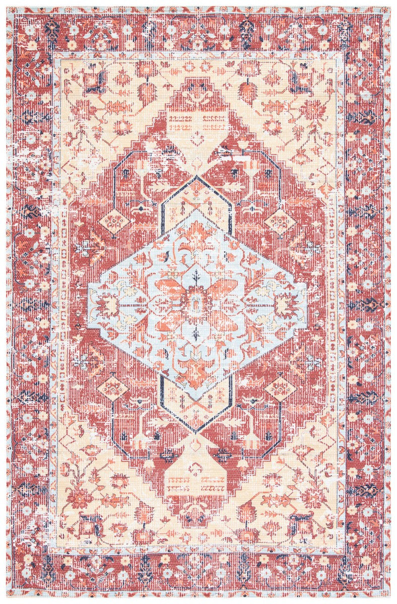Safavieh Saffron 350 Hand Loomed 80% Polyester and 20% Cotton Traditional Rug SFN350P-4
