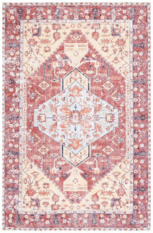 Safavieh Saffron 350 Hand Loomed 80% Polyester and 20% Cotton Traditional Rug SFN350P-4