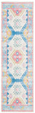 Safavieh Saffron 509 Hand Loomed 80% Polyester / 20% Cotton Rug Cream / Blue 4' x 6'