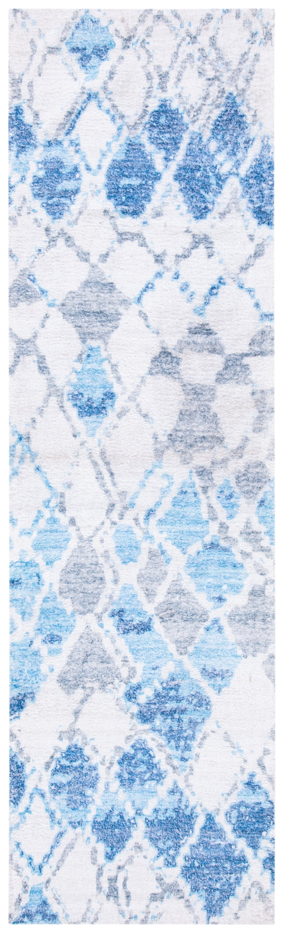 Safavieh Saffron 548 Hand Loomed 60% Polyester / 40 % Cotton Rug Ivory / Blue 8' x 10'