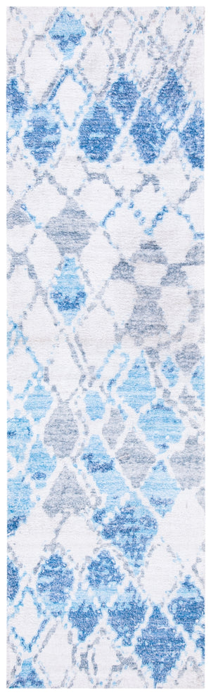 Safavieh Saffron 548 Hand Loomed 60% Polyester / 40 % Cotton Rug Ivory / Blue 8' x 10'