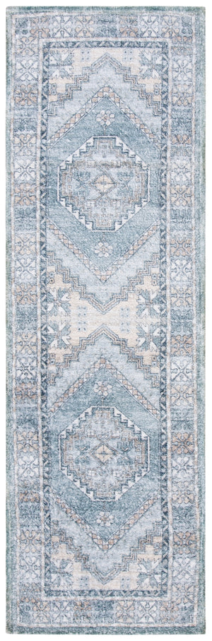 Safavieh Saffron 550 Hand Loomed 60% Polyester / 40 % Cotton Rug Grey / Ivory 8' x 10'