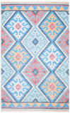 Safavieh Saffron 560 Hand Loomed 60% Polyester / 40 % Cotton Rug Blue / Aqua 8' x 10'
