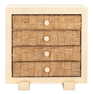 Rosario Woven Wood Nightstand Natural Wood SFV1303A