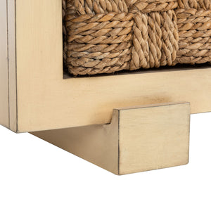 Rosario Woven Wood Nightstand Natural Wood SFV1303A