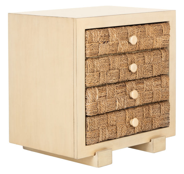Rosario Woven Wood Nightstand Natural Wood SFV1303A
