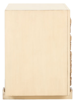 Rosario Woven Wood Nightstand Natural Wood SFV1303A