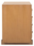Rosario Woven Wood Nightstand Natural / Dark Brown Wood SFV1303B
