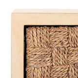 Armand Woven Wood Nightstand Natural Wood SFV1304A