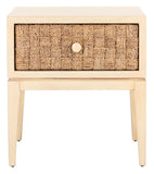 Armand Woven Wood Nightstand Natural Wood SFV1304A