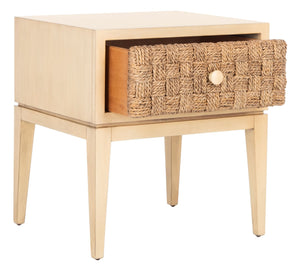 Armand Woven Wood Nightstand Natural Wood SFV1304A
