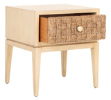 Armand Woven Wood Nightstand Natural Wood SFV1304A