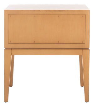 Armand Woven Wood Nightstand Natural / Dark Brown Wood SFV1304B