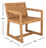 Brinn Woven Accent Chair Natural Wood SFV1307A