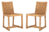 Jermaine Woven Dining Chair Natural Wood SFV1308A-SET2