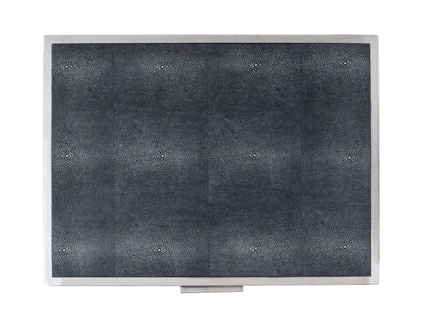 Tammy Faux Shagreen Nightstand: Exotic Texture, Sleek Design & Stylish Storage for Modern Spaces