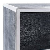 Tammy 1 Drawer Faux Shagreen Nightstand