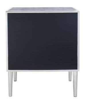 Tammy Faux Shagreen Nightstand: Exotic Texture, Sleek Design & Stylish Storage for Modern Spaces