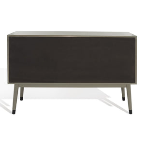 Safavieh Madden Retro Dresser Dark Grey / Black Mdf / Wood Veneer / Plywood / Hardware / Velvet (In Drawers) SFV2100K