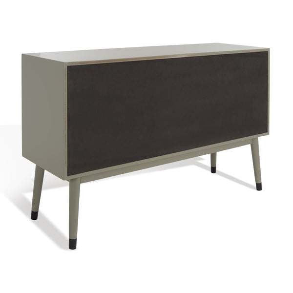 Safavieh Madden Retro Dresser Dark Grey / Black Mdf / Wood Veneer / Plywood / Hardware / Velvet (In Drawers) SFV2100K