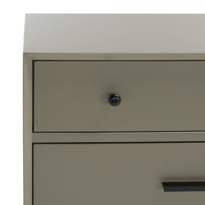 Safavieh Madden Retro Dresser Dark Grey / Black Mdf / Wood Veneer / Plywood / Hardware / Velvet (In Drawers) SFV2100K