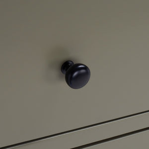 Safavieh Madden Retro Dresser Dark Grey / Black Mdf / Wood Veneer / Plywood / Hardware / Velvet (In Drawers) SFV2100K