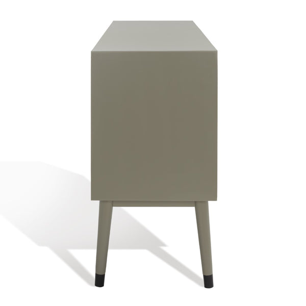 Safavieh Madden Retro Dresser Dark Grey / Black Mdf / Wood Veneer / Plywood / Hardware / Velvet (In Drawers) SFV2100K