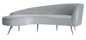 Evangeline Velvet Parisian Sofa - Luxurious Couture Design with Sculptural Elegance for Living Spaces
