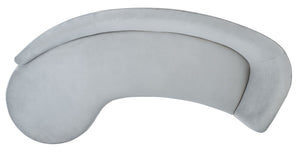 Evangeline Velvet Parisian Sofa - Luxurious Couture Design with Sculptural Elegance for Living Spaces