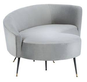 Evangeline Velvet Parisian Sofa - Luxurious Couture Design with Sculptural Elegance for Living Spaces