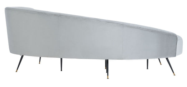 Evangeline Velvet Parisian Sofa - Luxurious Couture Design with Sculptural Elegance for Living Spaces