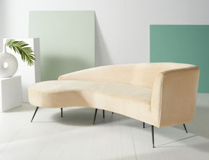 Safavieh Evangeline Velvet Parisian Sofa SFV2101F