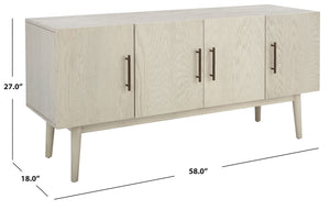 Safavieh Doderick Mid-Century Media Stand SFV2114A White Wash