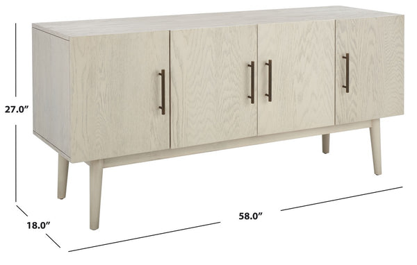 Safavieh Doderick Mid-Century Media Stand SFV2114A White Wash