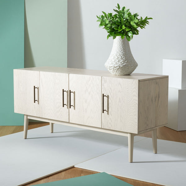 Safavieh Doderick Mid-Century Media Stand SFV2114A White Wash