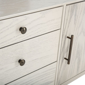 Safavieh Elissa Mid-Century Small Media Stand SFV2116A White Wash