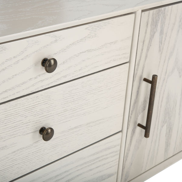 Safavieh Elissa Mid-Century Small Media Stand SFV2116A White Wash